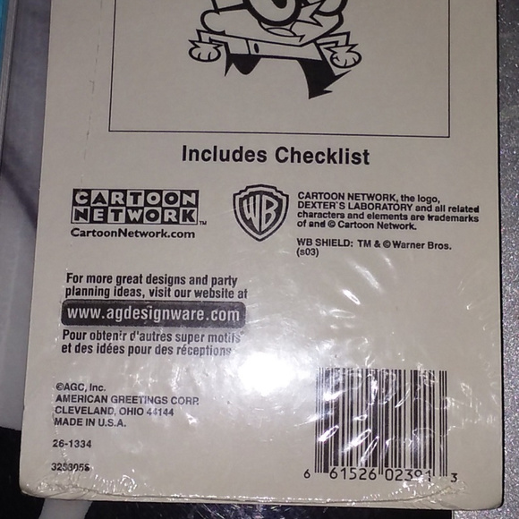 DEXTER'S LABORATORY CARTOON NETWORK 32pc THANK YOU CARDS/ENVELOPES~BIRTHDAY~NEW! - Picture 3 of 3